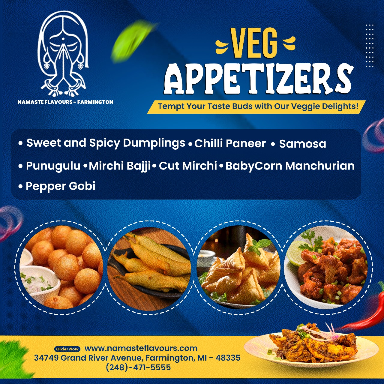 Indulge in our delectable Veg Appetizers, a feast for your taste buds!